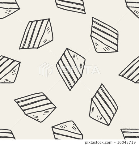 Doodle Sandwich seamless pattern background 16045719