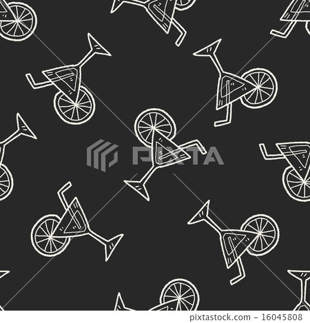 doodle cocktail seamless pattern background 16045808
