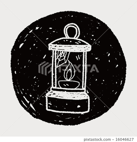 Oil lamp doodle 16046627