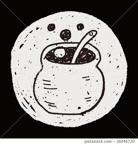 halloween cauldron doodle halloween cauldron doodle 16046720