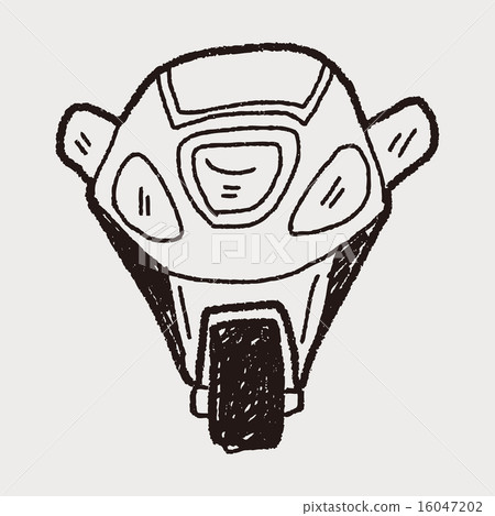 motorcycle doodle 16047202