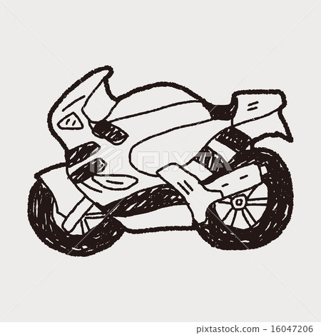 motorcycle doodle 16047206