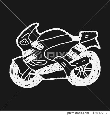 motorcycle doodle 16047207