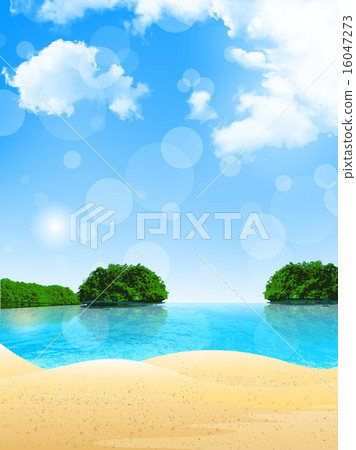 Sea island background Sea island background 16047273
