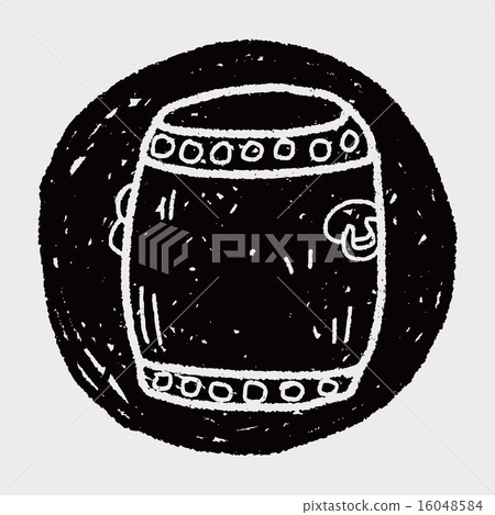 Chinese New Year; Chinese drum doodle 16048584