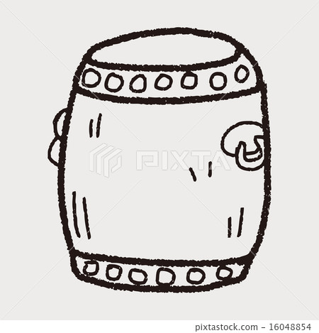 Chinese New Year; Chinese drum doodle Chinese New Year; Chinese drum doodle 16048854
