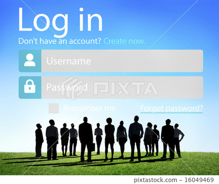 Business People Account LogIn Security Protection Concept 16049469
