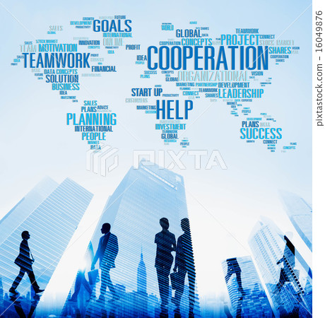 Cooperation Teamwork Assistance Help Support Concept Cooperation Teamwork Assistance Help Support Concept 16049876