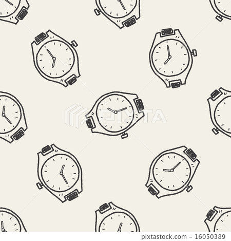 time doodle seamless pattern background time doodle seamless pattern background 16050389