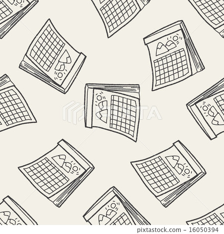 Calendar doodle seamless pattern background Calendar doodle seamless pattern background 16050394