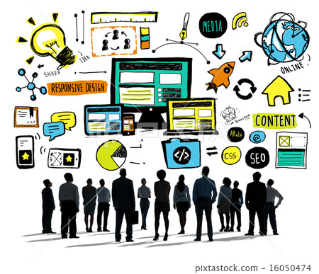Business People Responsive Design Content Aspiration Concept 16050474