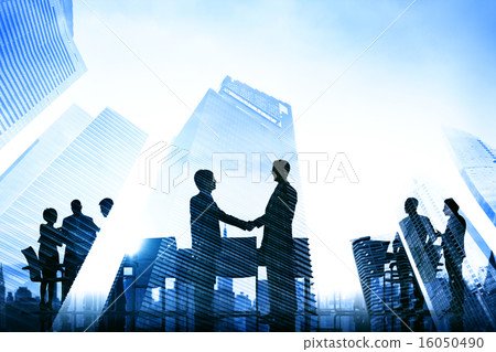 Business Handshake Corporate Meeting City Concept Business Handshake Corporate Meeting City Concept 16050490