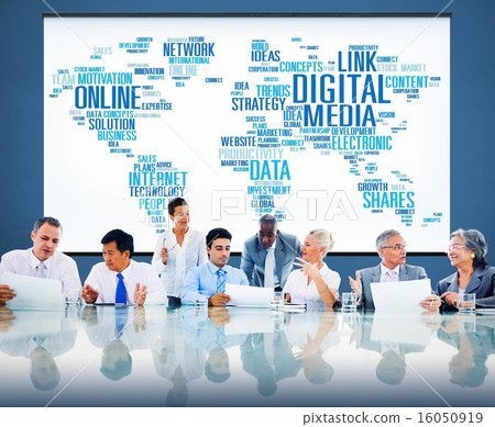 Digital Media Online Social Networking Communication Concept 16050919