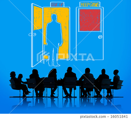 Give Up Keep Going Choices Decision Opportunity Concept 16051841