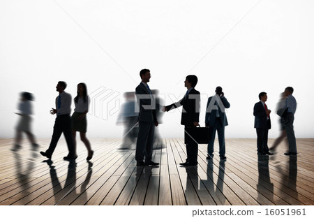 Silhouettes of Diverse Corporate Business People Silhouettes of Diverse Corporate Business People 16051961