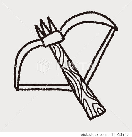 arrow and bow doodle 16053592