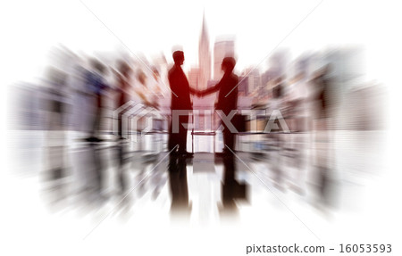 Silhouettes of Diverse Corporate Business People 16053593