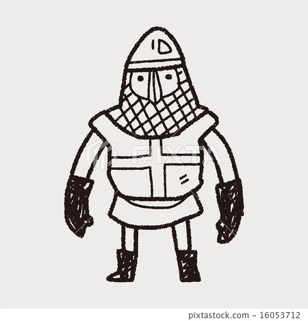 Knight Doodle Stock Illustration 16053712 Pixta