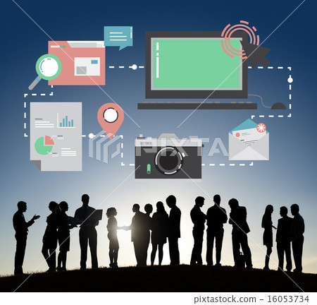 Technology Media Social Network Connection Concept 16053734