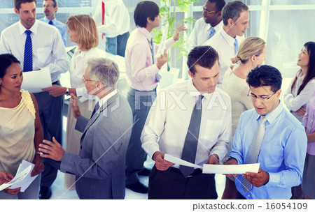 Stock Photo: Business People Conversation Communication Talking Team Concept