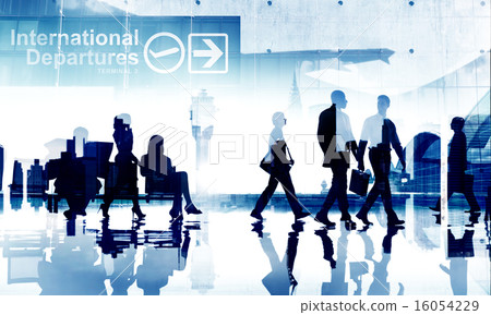 Business People Travel Departure Aiport Passenger Terminal Conce 16054229