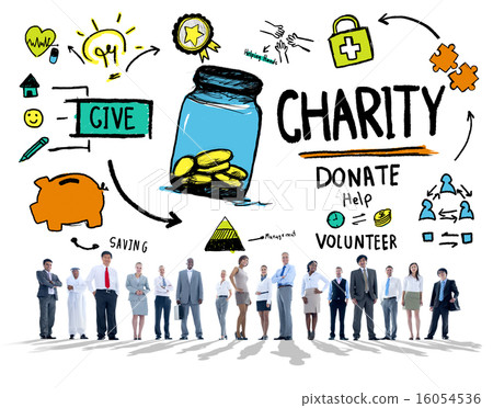 图库照片 business people corporate give help donate charity