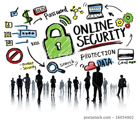 Online Security Protection Internet Safety Business People Conce 16054802