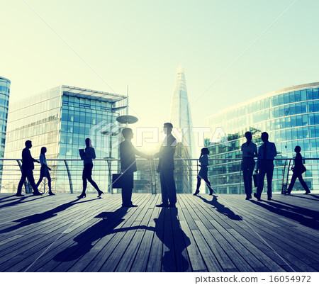 Business People Handshake Greeting Agreement Talking Deal Concep Business People Handshake Greeting Agreement Talking Deal Concep 16054972