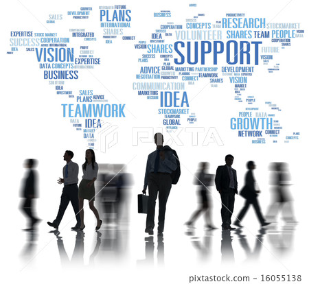 Global Business People Commuter Walking Support Concept Global Business People Commuter Walking Support Concept 16055138