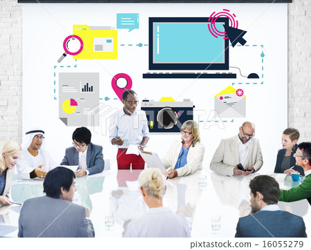 Technology Media Social Network Connection Concept Technology Media Social Network Connection Concept 16055279