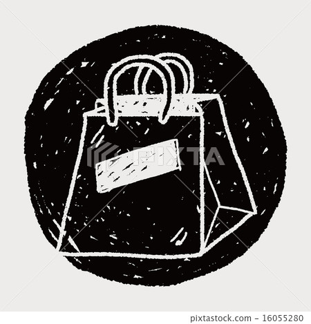 shopping bag doodle drawing shopping bag doodle drawing 16055280
