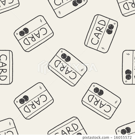 doodle credit card seamless pattern background doodle credit card seamless pattern background 16055572