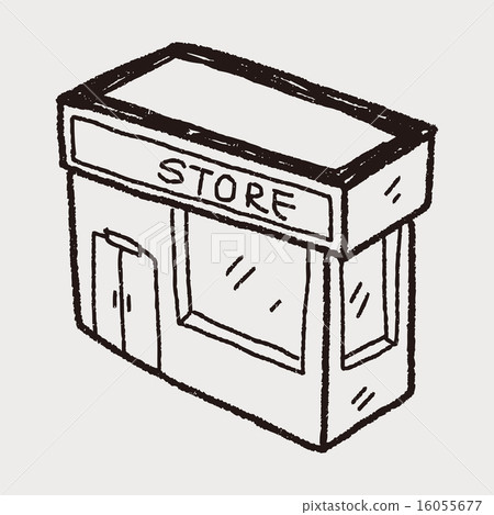 shop store doodle drawing 16055677