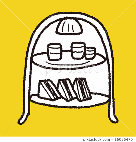 插图素材: afternoon tea doodle