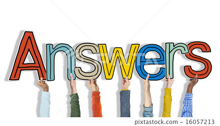 Answer word Concepts Isolated on White Answer word Concepts Isolated on White 16057213
