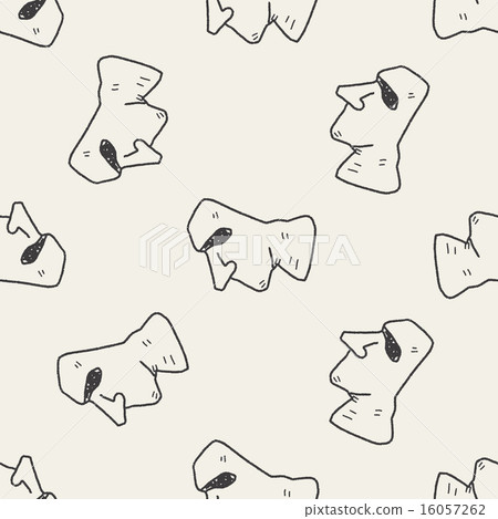 moai doodle seamless pattern background moai doodle seamless pattern background 16057262