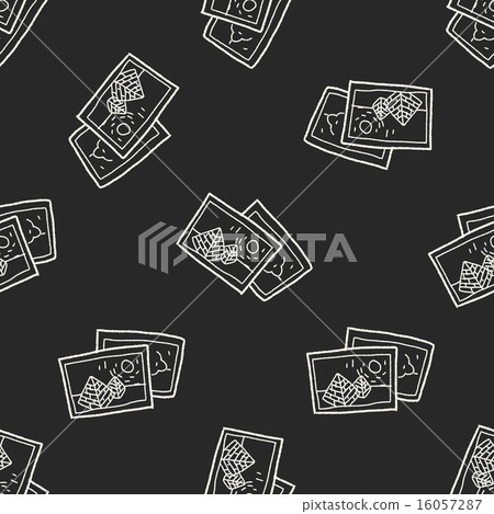 travel pictrue doodle seamless pattern background 16057287