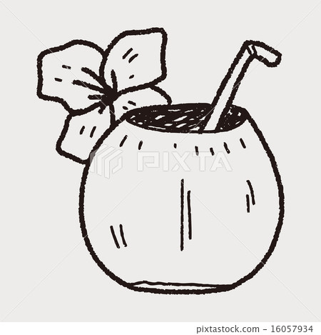 coconut milk doodle 16057934