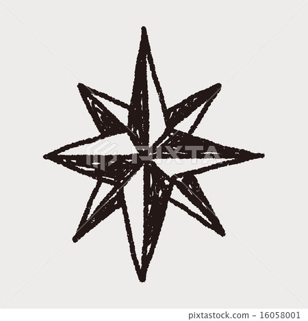 compass star doodle compass star doodle 16058001