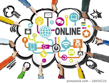 Global Online Communication Social Networking Technology Concept Global Online Communication Social Networking Technology Concept 16058110