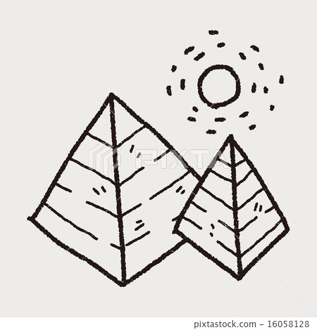 doodle pyramid doodle pyramid 16058128