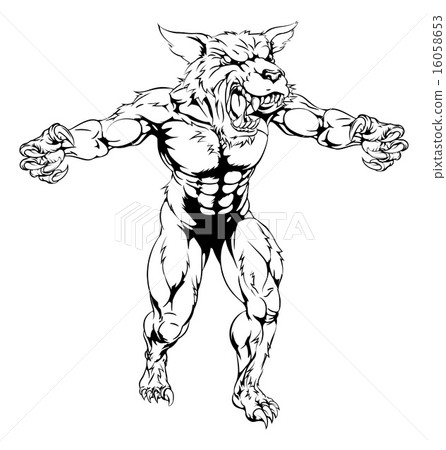 Werewolf mascot 16058653