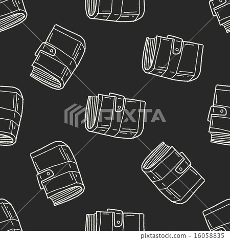 old book doodle seamless pattern background 16058835