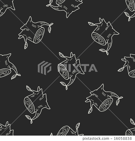 tree doodle seamless pattern background tree doodle seamless pattern background 16058838