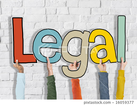 Legal Rightful White Bricks Wall Hands Hold Concept 16059377