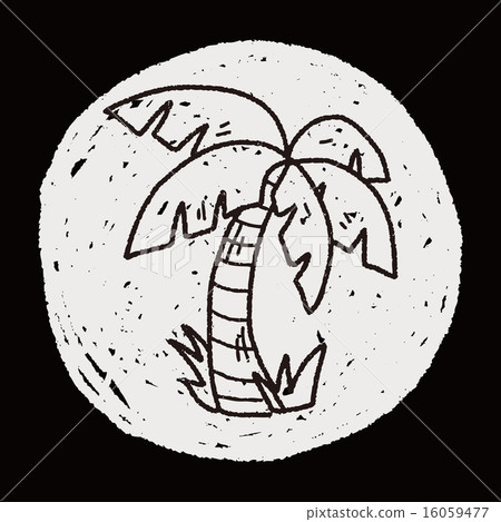 doodle coconut tree doodle coconut tree 16059477