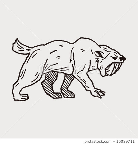 Smilodon doodle Smilodon doodle 16059711