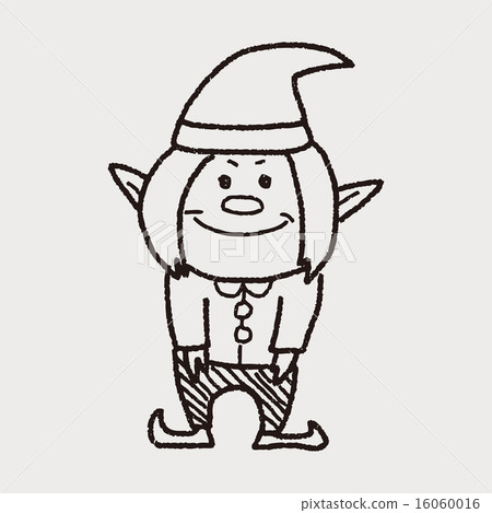 图库插图: elf doodle