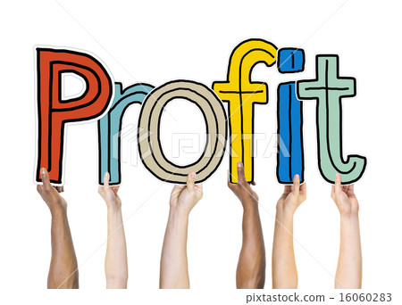 Group of Diverse People's Hands Holding Profit 16060283