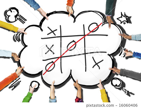 Tic Tac Toe Game Competition XO Win Challecge Concept Tic Tac Toe Game Competition XO Win Challecge Concept 16060406